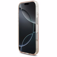 Karl Lagerfeld IML Karl RSG logotipo magnetinis dėklas telefonui iPhone 17 Pro - rožinis