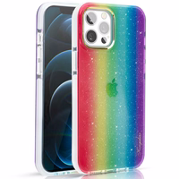 Kingxbar Ombre dėklas galinis dėklas iPhone 12 Pro Max daugiaspalvis