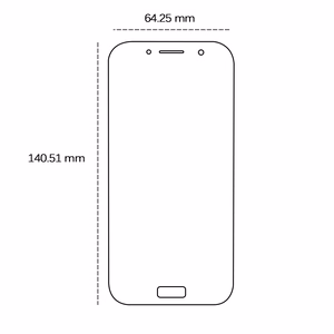 LCD apsauginis stikliukas 9H Samsung A520 A5 2017