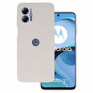 Dėklas telefonui Silikoninis lengvas titano spalvos Motorola Moto G14