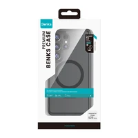 "Benks" magnetinis kristalų TPU rėmelis (0048), skirtas "Samsung Galaxy S26", juodos spalvos