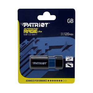 Patriot Memory Supersonic Rage Lite USB atmintinė 32 GB USB Type-A 3.2 Gen 1 (3.1 Gen 1) juoda, mėlyna