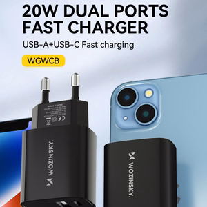 Įkroviklis Wozinsky (WGWCB) (1xUSB-C;1xUSB 3A 20W) juodas