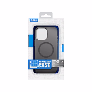 Rock Matte serijos magnetinis dėklas Iphone 16 Pro Max juodas