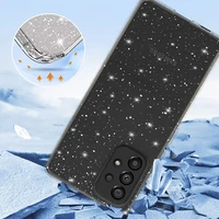 Crystal Glitter dėklas telefonui Samsung Galaxy A23 4G/5G sidabrinis