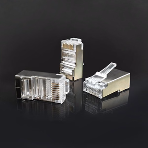 Qoltec 54556 RJ45 Modulinis Jungtis CAT6 FTP Paauksuoti Kontaktai 100 vnt.
