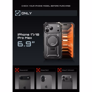 Supcase UB Grip Mag MagSafe dėklas iPhone 18 Pro Max / 17 Pro Max – juodas