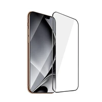 Apsauginis stiklas su metalo rėmu skirtas iPhone XS Max / 11 Pro Max, juodas rėmas