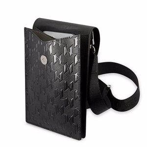 Karl Lagerfeld rankinė KLWBSAMSMK juoda Monogram Plate