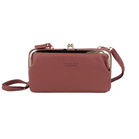 Megztas krepšys telefonui GCW18 šviesiai rožinis