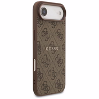 GUESS dėklas telefonui IPHONE 17 Air, suderinamas su MagSafe GUHMP17MG4GFRW (PU 4G Ring Classic Logo) rudas
