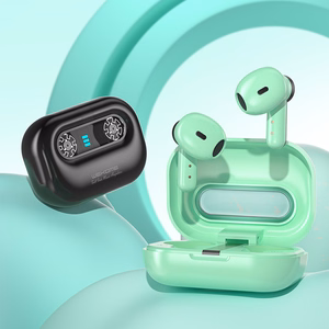 WEKOME VA06 Vanguard Series Bluetooth 5.2 TWS belaidės ausinės su įkrovimo dėklu, žalios