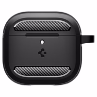 Spigen Rugged Armor dėklas AirPods 4 - juoda