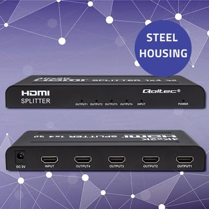 Qoltec 51798 aktyvus HDMI skirstytuvas 4 x HDMI 4K x 2K | 3,4 Gb/s