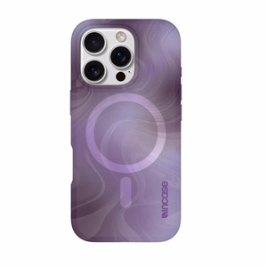 Incase Halo Case dėklas su MagSafe, skirtas iPhone 16 Pro, „Oil Slick Lilac“ spalvos