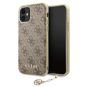 Guess GUHCN61GF4GBR iPhone 11 6.1" / Xr rudas/rudas kietas dėklas 4G Charms Collection