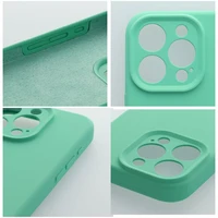 Dėklas telefonui silikoninis 2mm IPHONE 15 Pro Max mėtinai žalias