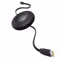 Baseus Free2Pull Mini 100W ištraukiamas USB-C kabelis - USB-C 2m - Juodas