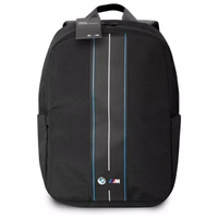 BMW Nylon mėlynas Stripe - Laptop Backpack 16" (juodas)