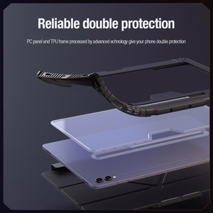 Nillkin Bumper Leather Case Pro dėklas Samsung Galaxy Tab S9+ - juodas