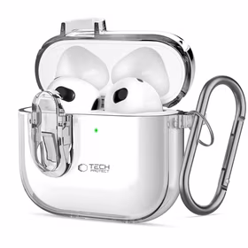 Tech-Protect Slim Hook dėklas AirPods 4 (m) - skaidrus