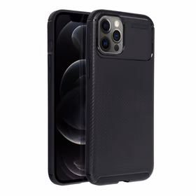 Dėklas telefonui CARBON PREMIUM IPHONE 12 Pro Max juodas