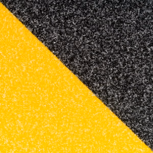 REBEL anti-slip tape (0.75 mm x 50 mm x 5 m), black/yellow
