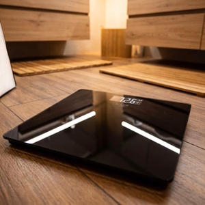 Перезаряжаемые напольные весы ADLER AD 8194b с USB-C, чёрные