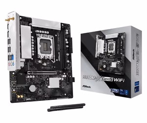 ASROCK Intel H810 LGA 1851 (Socket V1) micro ATX RAM DDR5-SDRAM 2xSlots Wi-Fi Yes Bluetooth Yes 1xNumber of M.2 (M) slots H810M-XGEN5 (материнская плата)