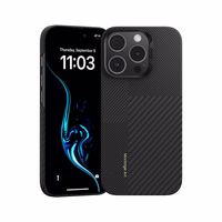 Benks Montage Magnetinis Armor Air Kevlar dėklas PC rėmas 600D+1500D (MB65) Iphone 16 Pro juodas