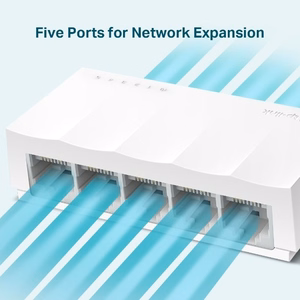 TP-Link LS1005 tinklo komutatorius Ne-valdomas Fast Ethernet (10/100) Balta