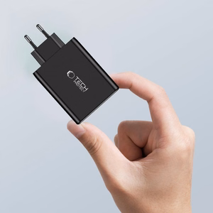 "Tech-Protect NC100W-GAN" įkroviklio tinklas GaN 3x USB-C PD 100W / USB-A QC 3.0 - juodas