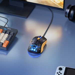 Wired mouse Hoco GM51 Gaming Black/Yellow