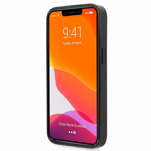 Mercedes dėklas telefonui iPhone 13 Pro / iPhone 13 su sidabrinių žvaigždžių raštu, juodas