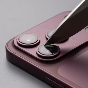 Tech-Protect Camfull Fit+ Tempered Glass Camera Screen Protector for iPhone 18 Pro Max - Burgundy