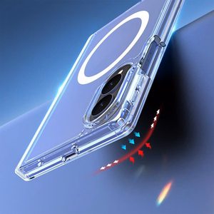 Su MagSafe suderinamas DUX DUCIS CLIN MAG dėklas SAMSUNG Z Fold 8 Wide, skaidrus