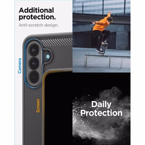 Spigen Rugged Armor dėklas Galaxy A37 5G matinis juodas