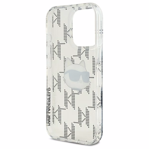 Karl Lagerfeld IML Choupette Head Electroplated Dėklas telefonui iPhone 16 Pro Max - skaidrus