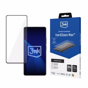 Sustiprintas pilnai dengiantis grūdintas stiklas 3mk HardGlass Max Black, skirtas Xiaomi Redmi Note 13 Pro 4G/5G