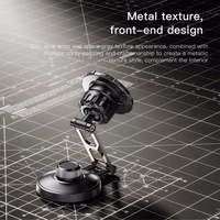 FORCELL F-GRIP IronSecure magnetinis automobilio laikiklis priekinio stiklo / prietaisų skydelio juodas