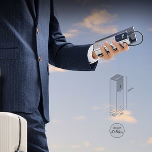 CUKTECH CKPB100PGLBL išorinė baterija, 10000 mAh, 150 W, USB-C / USB-A, pilka