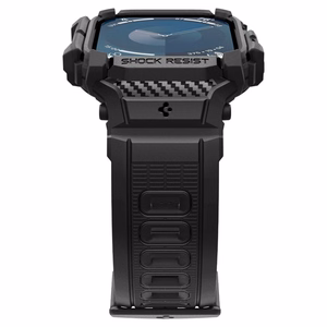 Spigen Rugged Armor dėklas Apple Watch 10 46mm laikrodžiui - juodas