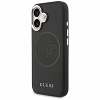 Guess Perforated 4G MagSafe dėklas for iPhone 17 - juodas