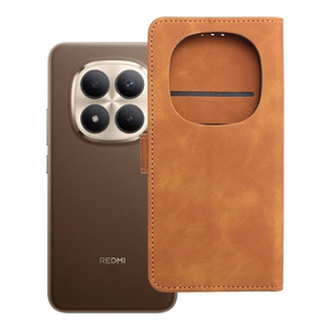 TENDER knygos dėklas, skirtas XIAOMI Redmi Note 15 PRO PLUS 5G brown