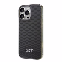 Audi IML Siuvinėjimo raštas Magnetinis iPhone 16 Pro Max 6.9" juodas/juodas kietas dėklas AU-IMLMIP16PM-Q5/D3-BK