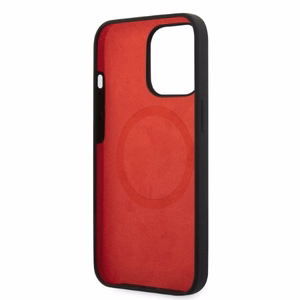 Ferrari FESSIHMP13LBK iPhone 13 Pro / 13 6.1 kietasis dėklas silikoninis MagSafe, juodas