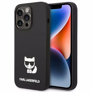 Karl Lagerfeld KLHCP14XSLCTBK iPhone 14 Pro Max 6.7 "hardcase black / black Silicone Choupette Body