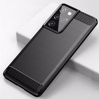 Anglies dėklas lankstus dangtelis TPU dėklas Samsung Galaxy S21 Ultra 5G juodas