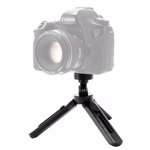 Mini trikojis asmenukių lazda laikiklis telefonui, kamerai ir GoPro, 16-21 cm - juodas