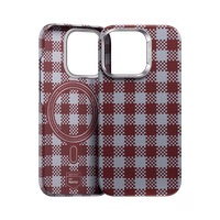 Benks magnetinis Armor Vichy Kevlar dėklas (RF66) iPhone 16 Pro Max raudonas